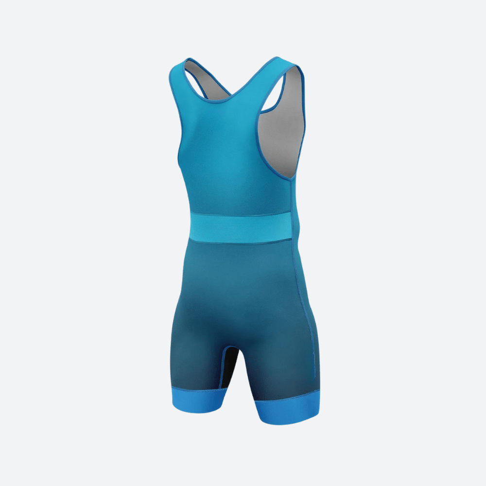 Blue Wrestling Singlet - Image 2